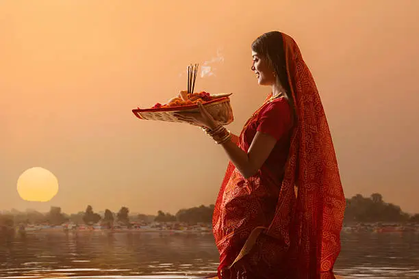 Dedicated Chhath lake for religious ceremonies inside the township